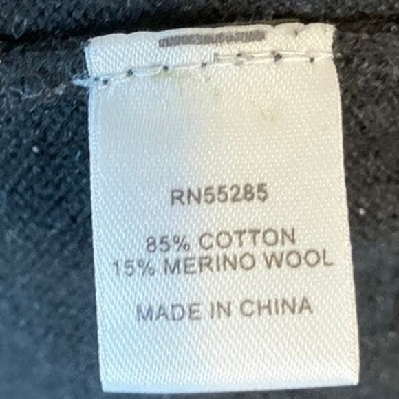 Express Mens Sweater Vest Black V Neck Merino Wool Blend XLarge - Picture 5 of 11